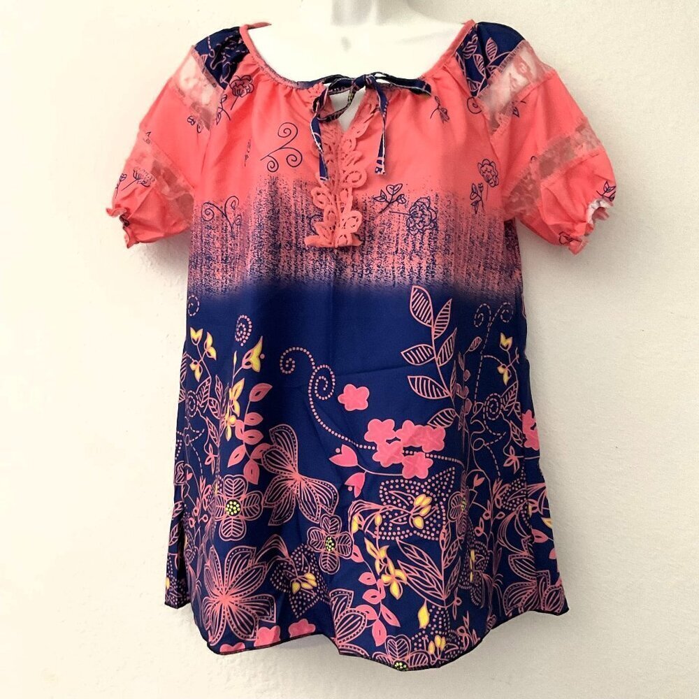 BOHEMIAN FLORAL LACE TOP - Picture 5 of 13